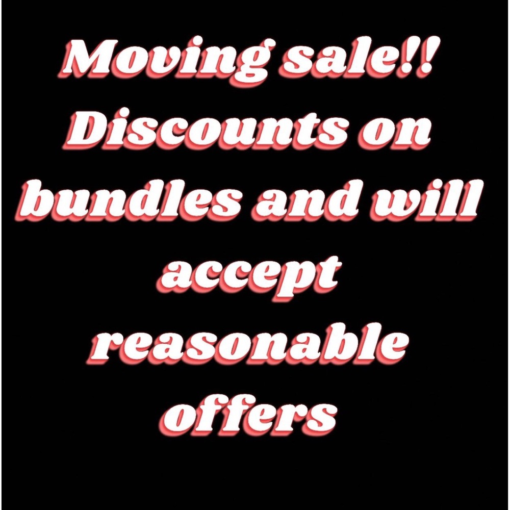 Moving sale
